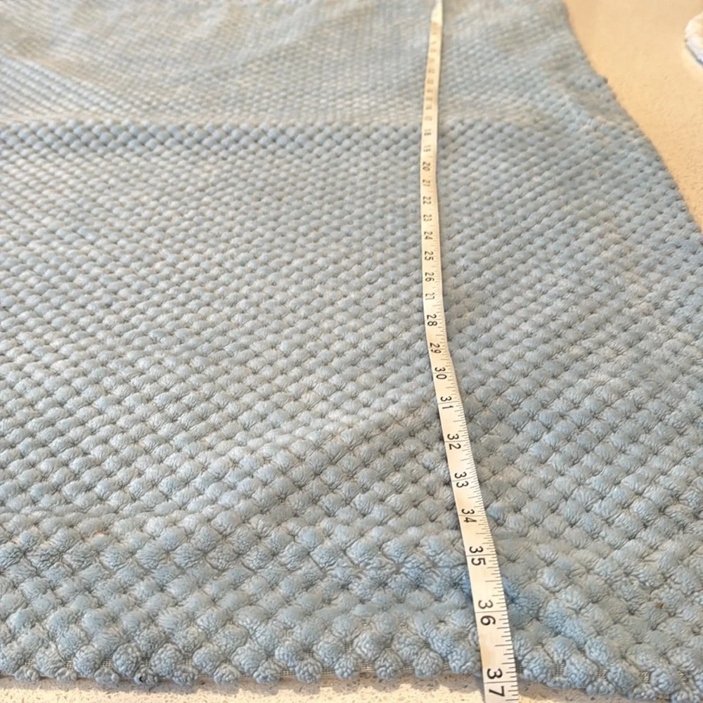 S.L. Home Fashions Giraffe Baby Blanket Blue Gray Chevron Dot